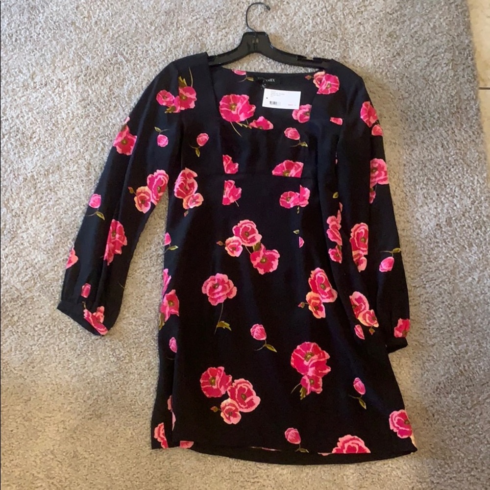 silk floral dress